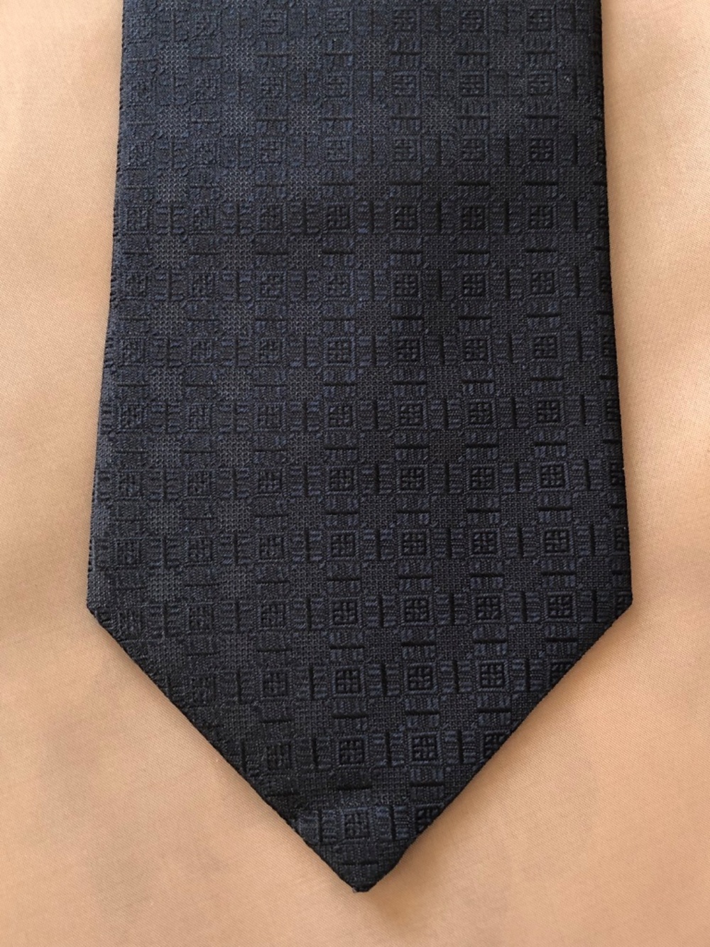 Daks Pure Silk Vintage Navy Tie